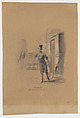The London Omnibus, Nadar (French, Paris 1820–1910 Paris), Pen and ink, brush and wash and white gouache over graphite