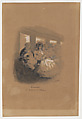 The London Omnibus, Nadar (French, Paris 1820–1910 Paris), Pen and ink, brush and wash and white gouache over graphite