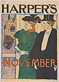 Harper's, November, Edward Penfield American, Lithograph