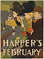Harper's, February, Edward Penfield  American, Lithograph