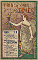 The New York Times, February 9, E. Pickert American, Lithograph and relief
