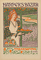 Harper's Bazar, November, Thanksgiving, Louis John Rhead American, Lithograph and relief