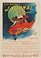 The New York Sunday Journal, April 12, Ernest Haskell American, Lithograph
