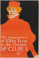 McClure's, The Reappearance of Ellen Terry, October, Earl Horter American, Lithograph