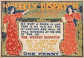 The Weekly Dispatch, Louis John Rhead  American, Lithograph
