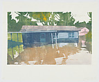 Untitled, Flooded Home I, Nina Jordan  American, Color woodcut