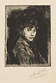 Madame Jean-François Raffaëlli, Jean-François Raffaëlli (French, Paris 1850–1924 Paris), Etching and drypoint; second state of two