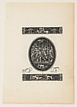 Oval Watch Case with the Abduction of Helen of Troy (?), from a Series of Six Designs for Watch Cases, Antoine Jacquard  French, Blackwork and engraving
