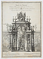 Design for the Decoration of the Altar to be erected during the Holy Week, Dedicated to Monseigneur Christophe de Beaumont, Archbishop of Paris, Louis Jean Desprez  French, Etching