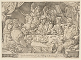 The Spanish Banquet, Jan Cornelisz Vermeyen Netherlandish, Etching and engraving; first state