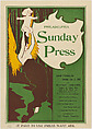 Advertisement for Philadelphia Sunday Press, Jan. 5, 1896, George Reiter Brill  American, Lithograph