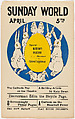 The Sunday World, April 5th, Anonymous, American, 19th century American, Letterpress