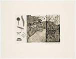 Cow, Joan Snyder American, Soft-ground etching, spit bite, sugar lift aquatint, open bite, and etching on Arches paper