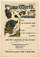 The Sunday World, June 28, Anonymous, American, 19th century American, Letterpress