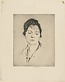 Portrait Head, Anne Goldthwaite American, Etching