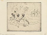 Negro Women at a Fountain, Anne Goldthwaite American, Etching