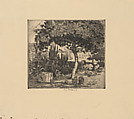 Deserted Garden, Anne Goldthwaite American, Etching