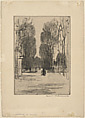 The Luxembourg Gardens in Winter, Anne Goldthwaite American, Etching and drypoint