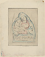 Ave Maria, from "At Metropolitan", Anne Goldthwaite  American, Etching with watercolor additions