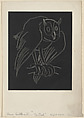 The Owl, from "Night Series", Anne Goldthwaite  American, Lithograph