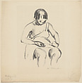 Mending (No. 1), Anne Goldthwaite  American, Lithograph