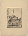 Old St. Johns from the Elevated, Anne Goldthwaite American, Etching