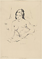 Nude Reading (No. 1), Anne Goldthwaite American, Lithograph