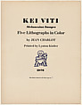 Kei Viti (Melanesian Images), Jean Charlot (French, Paris 1898–1979 Honolulu, Hawaii), Portfolio of five color lithographs