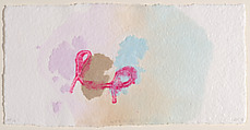 When Pressure Exceeds Weight, VIII, Richard Tuttle American, Inked embossment with paper pulp, à la poupée; artist's proof
