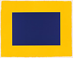 Where Colors Come From, Richard Tuttle American, Custom yellow paper with custom blue ink on metal foil