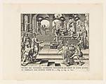 The Slaughter of the Priests of Samaria, Claes Jansz. Visscher  Dutch, Engraving