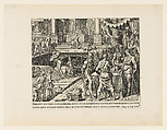 Josiah Celebrating Passover, Claes Jansz. Visscher  Dutch, Engraving