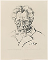 The Artist’s Father, Max Thalmann (German, Rudolstadt 1890–1944 Jena), Lithograph