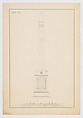 Obelisk Grave Monument, No. 34, Alexander Maxwell American, Graphite