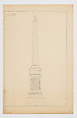Obelisk Grave Monument, No. 84, Alexander Maxwell American, Graphite