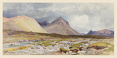 The Cuillin Hills, Isle of Skye, Paul Jacob Naftel  British, Watercolor and gouache (bodycolor) over graphite