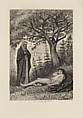 Le Jardinier du Couvent, plate 3 from "The Decameron", Léopold Flameng French, Etching