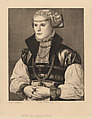 Portrait of a German Lady, Léopold Flameng French, Etching