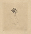 Portrait of Comtesse A. Thibaudeau, Léopold Flameng French, Engraving
