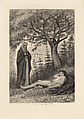 Le Jardinier du Couvent, plate 3 from "The Decameron", Léopold Flameng French, Etching