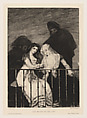 Les Majas au Balcon, Léopold Flameng French, Etching