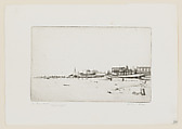 In A Dry Dock, William Hicks American, Etching