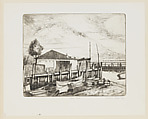Jack's Place, William Hicks American, Etching