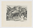 The garden of Hecelchacán, from 'Estampas de Yucatán' (1946), Alfredo Zalce  Mexican, Lithograph