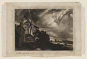 Mill near Colchester, David Lucas  British, Mezzotint