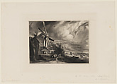 Mill near Colchester, David Lucas  British, Mezzotint