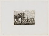 Site of a Fire, Caspar David Friedrich German, Etching on wove paper (second state)