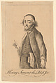 Henry Simons the Polish Jew, Thomas Worlidge British, Etching; first state of two