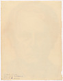 Self portrait, Herbert E. Crowley (British, Eltham, Kent 1873–1937 Ascona, Switzerland), Red chalk