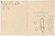 Thoughts about dreams (notes and sketches), Herbert E. Crowley (British, Eltham, Kent 1873–1937 Ascona, Switzerland), Graphite